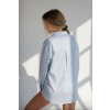LINDSAY Shirt | Azure Pepita
