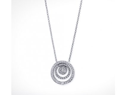Diamond Circle Pendant set