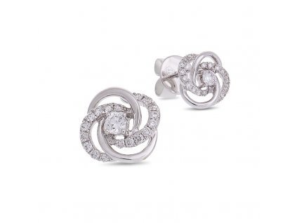 Diamond Knot Earrings - na objednávku