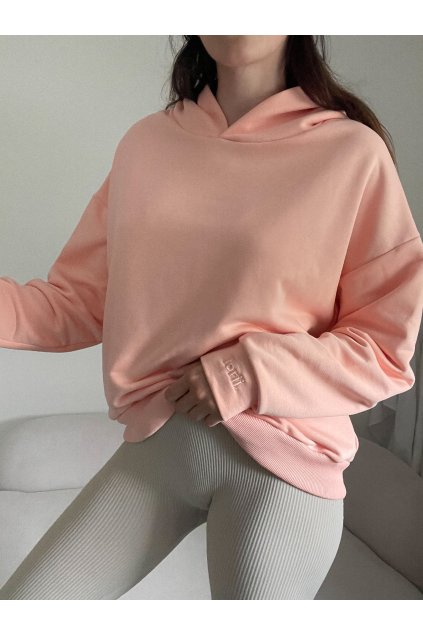 Oversize HOODIE meruňka LIMITKA