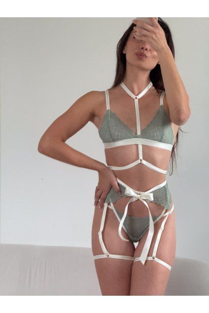 Bralette choker CHARM cream