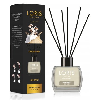 Loris vonné tyčinky Soft linen 120 ml