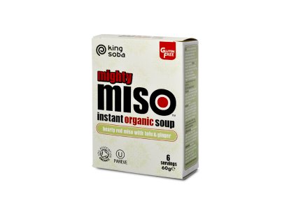 Instantní Miso polévk Tofu a zázvor 6 ks 60g King Soba 700x700 stin