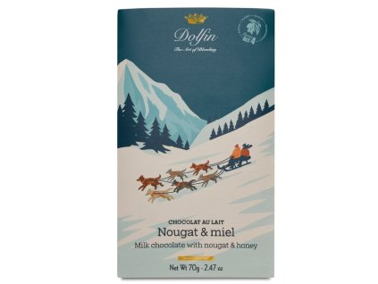 Čokoláda mléčná s nugátem a medem 70g (82002)