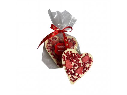 Srdce s lyo ovocem bílé 60g