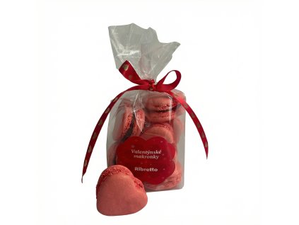 Valentýnské makronky 6ks 70g