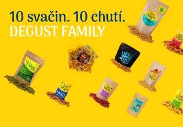 Ochutnejte, co vám sedne. DEGUST FAMILY je nejchytřejší způsob, jak poznat svět Los Křupos