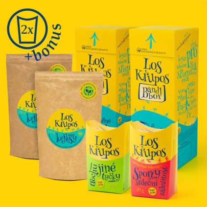 los krupos kejksy 2x250g 2x420g tycky a sporty zdarma bonus opt