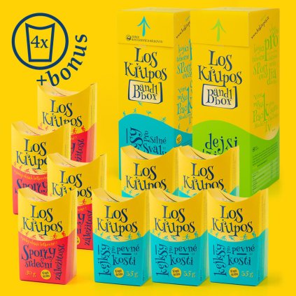 los krupos kejksy 5x35g 2x420g a sporty zdarma opt
