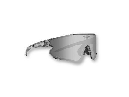 elevate marshmadcallow sports sunglasses clear frame silver shield lens uv400 performance wraparound