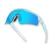 losreyes prime galaxy uranus performance sunglasses hero angle blue mirrored athletic wraparound protection