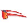 losreyes elevate cherry red wraparound sports sunglasses side view