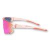 LosReyes Elevate Bubble Gum translucent pink shield sunglasses side profile