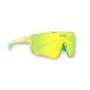 losreyes elevate lime sports sunglasses yellow green mirrored shield clear frame uv400 wraparound