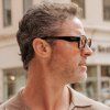 losreyes opus positano black frame orange lens sunglasses mens