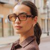 losreyes opus positano orange lens sunglasses womens