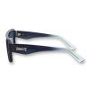 LosReyes Omega Poseidon athletic wraparound sunglasses blue to clear temple side profile
