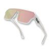LosReyes Omega Athena white frame performance pink mirror shield sunglasses hero