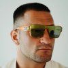 losreyes omega apollon gold iridium shield sunglasses lifestyle