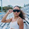 LosReyes Prime Polarized Black sunglasses lifestyle track athlete