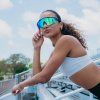 LosReyes Prime Polarized Green lifestyle sports shield mirrored
