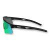 LosReyes Prime Polarized Green wrap sports sunglasses side view