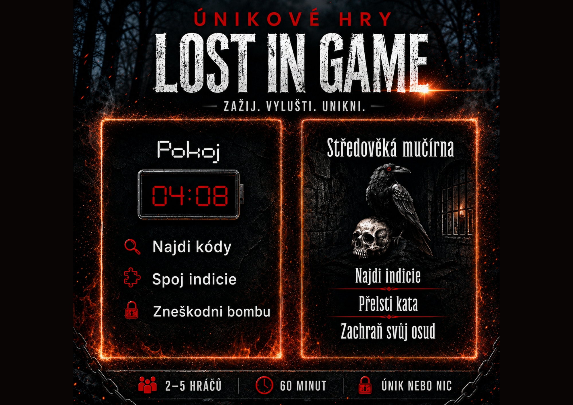 Únikové hry - Lost in game
