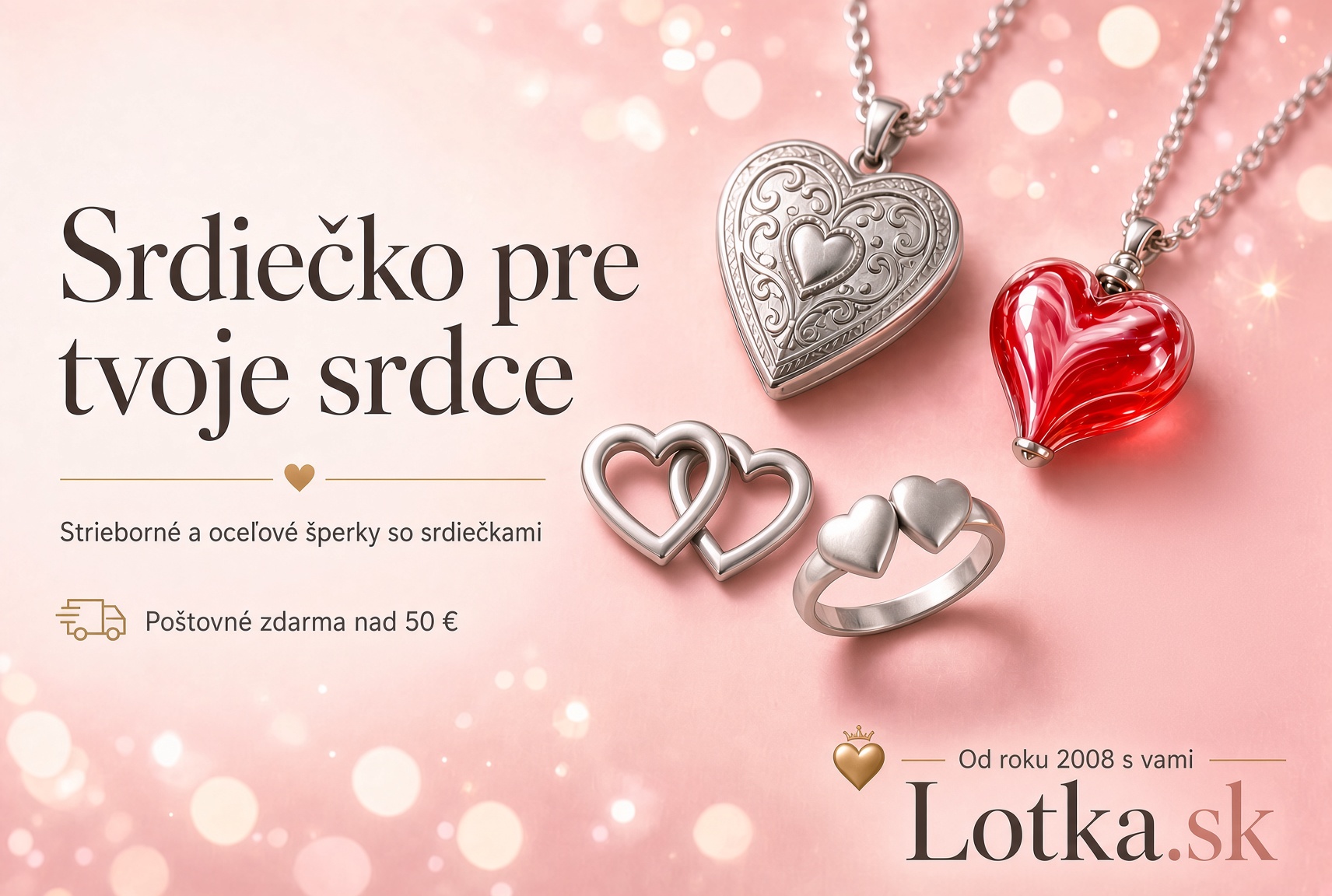 Šperky so srdiečkami