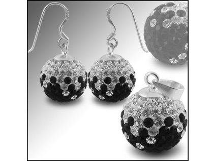 SE1025 strieborny set swarovski