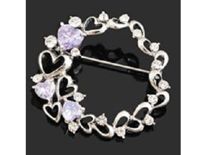BR1068SWR srdiecka brosna swarovski