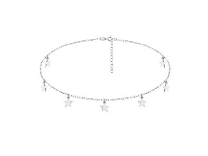 NH8191SS strieborny choker hviezdicky