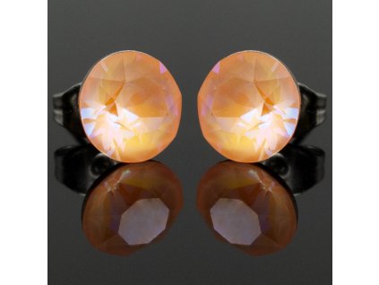 NA3919SWOC swarovski nausnice oranzove peach delight