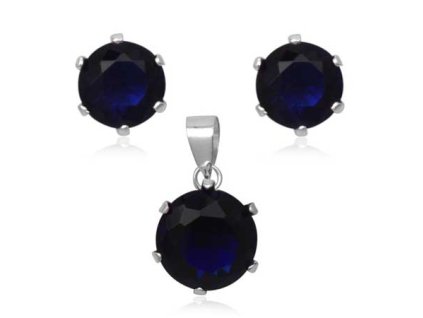 SE1124ZSSR strieborny set so zirkonmi