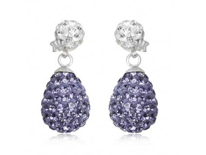 NA0468SWSS strieborne nausnice swarovski fialove