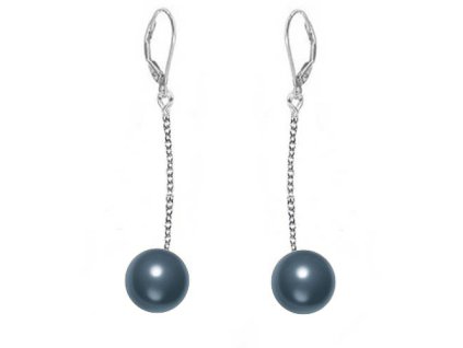 NA3608SWPOC swarovski kristalove perly nausnice night blue