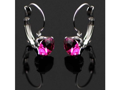 NA3795SWOC fuchsia swarovski ocelove nausnice damske