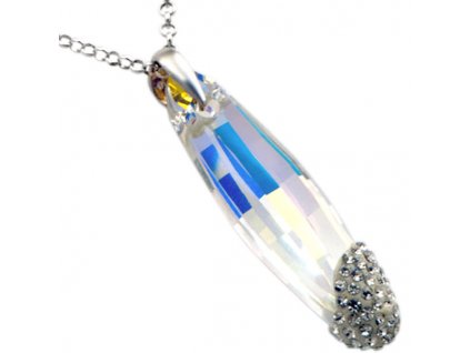 NH8137SWSS strieborny nahrdelnik swarovski kristal