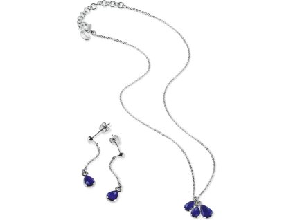 LSE0001 swatch fialovy set damsky nausnice nahrdelnik