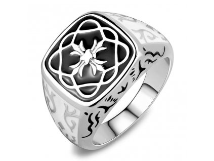 PR8138OC pansky ocelovy prsten ornamenty