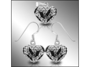 SE1020 set strieborny swarovski kristaly