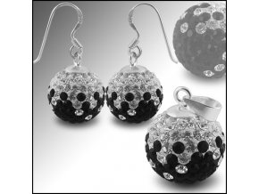 SE1025 strieborny set swarovski