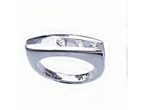 PR4247ZSS strieborny prsten so zirkonmi