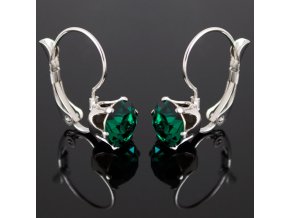 NA3892SWOC emerald swarovski nausnice zelene