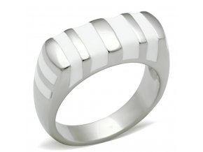 PR6053OC ocelovy prsten biely