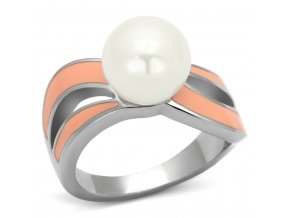 PR6265POC ocelovy prsten s perlou
