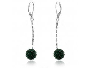 NA0563SWOC gulocky swarovski emerald nausnice ocelove