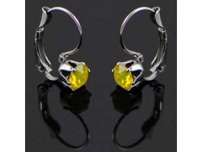 NA3781SWOC zlte nausnice ocelove swarovski