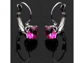 NA3795SWOC fuchsia swarovski ocelove nausnice damske