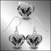 SE1020 set strieborny swarovski kristaly