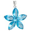 PV0155ZS privesok modry kvet so zirkonmi